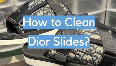 how to clean dior slides|christian dior sandals cleaner.